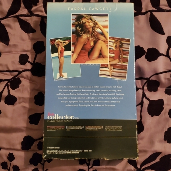 Farrah Fawcett Black Label Collectors Barbie *Damaged Box* - Picture 6 of 16